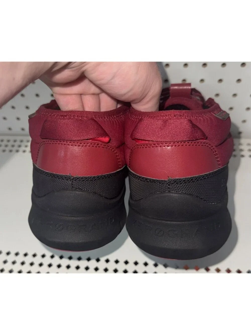 Cole Haan Generation Zerogrand Rec Mid Mens Faux Fur Lined Slippers Size 12 Red